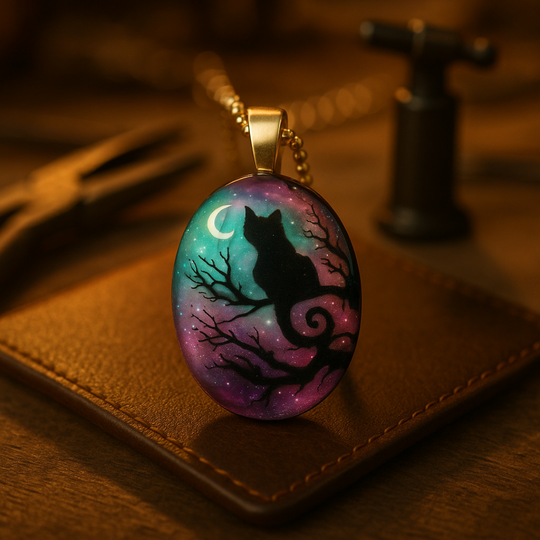 Collier chat « Éclat d'étoile »