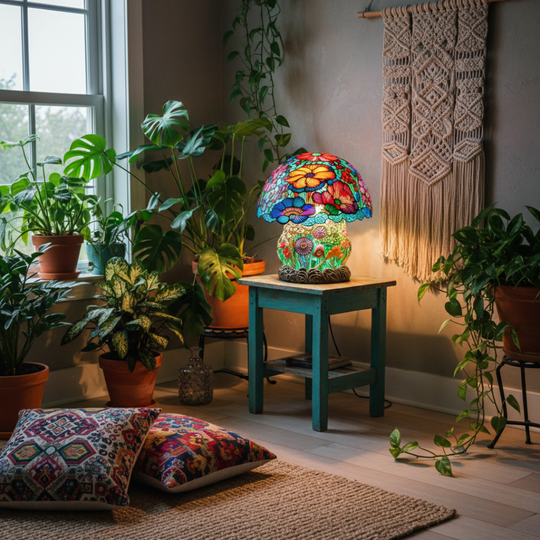 Lampe champignon décorative