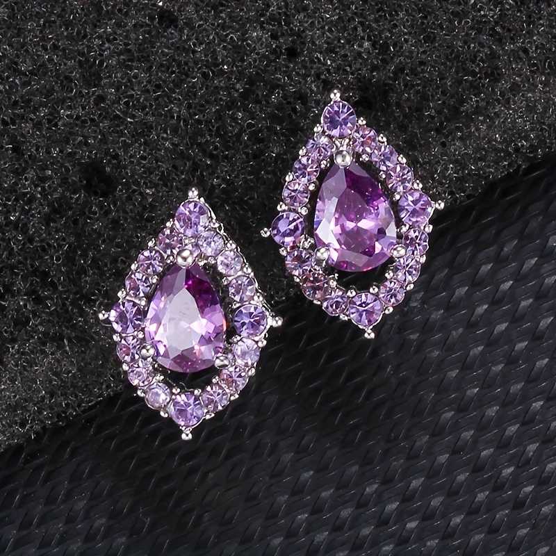 Nadine | Collier et boucles d'oreilles en améthyste
