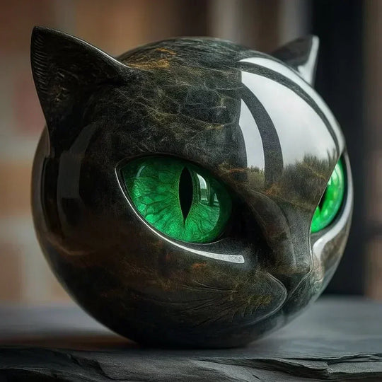 Mysthéra – Sculpture de chat envoûtante