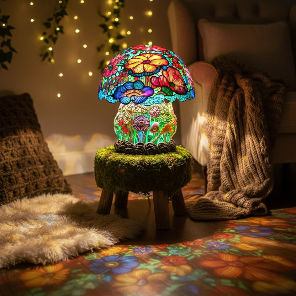 Lampe champignon décorative