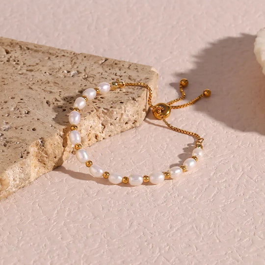 Bracelet de perles vintage au style naturel