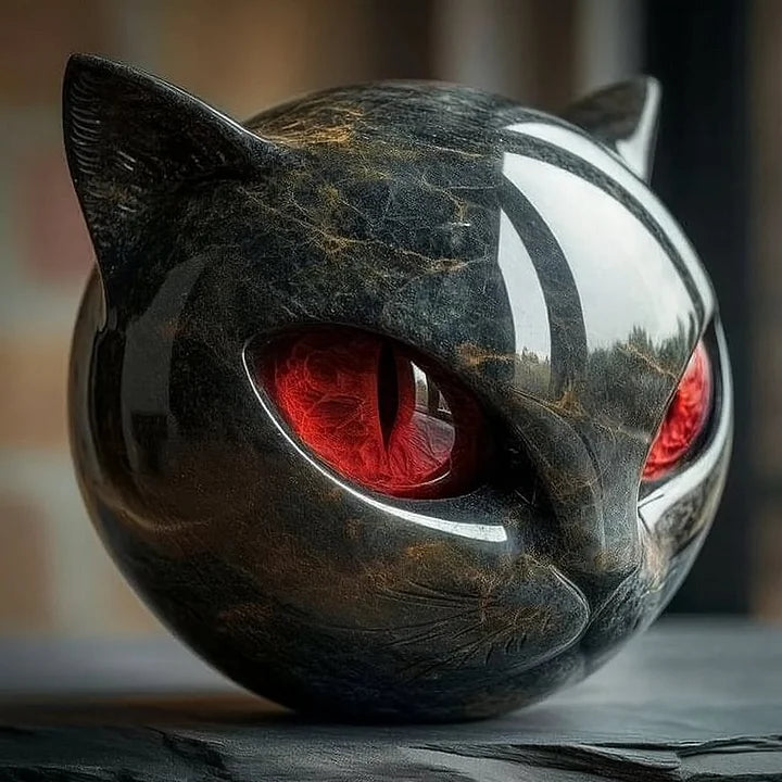 Mysthéra – Sculpture de chat envoûtante