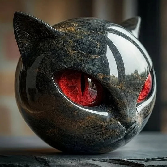 Mysthéra – Sculpture de chat envoûtante