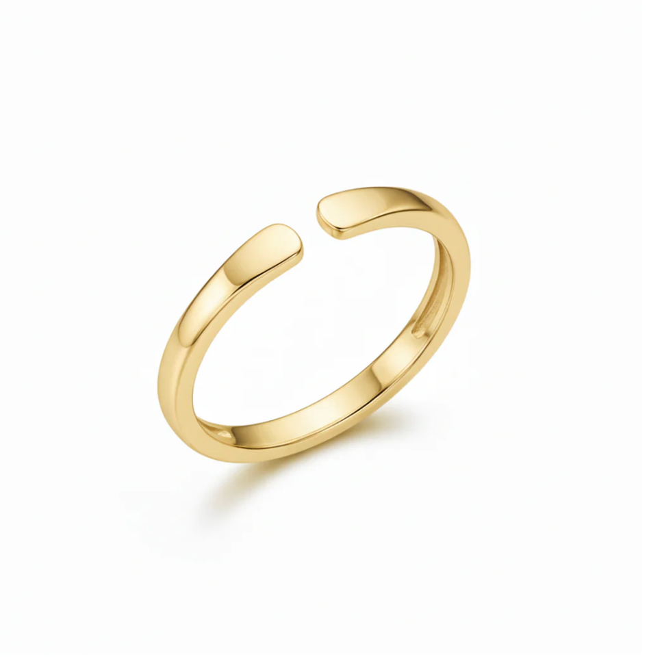 1+1 GRATUIT — Bague ajustable avec initiale