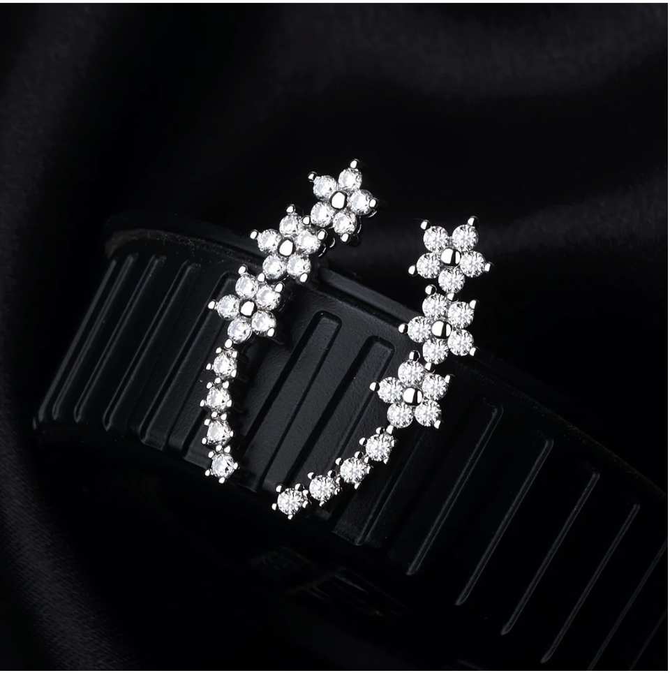 Boucles d'oreilles fleurs intemporelles