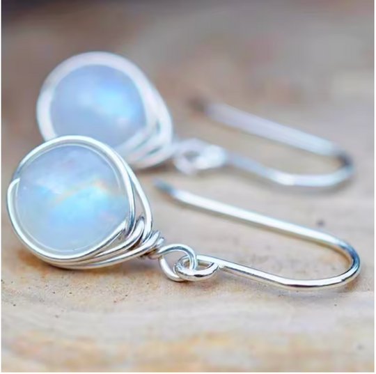 Boucles d'oreilles pierre de lune