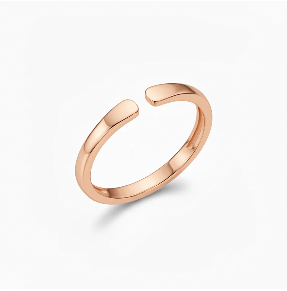 1+1 GRATUIT — Bague ajustable avec initiale