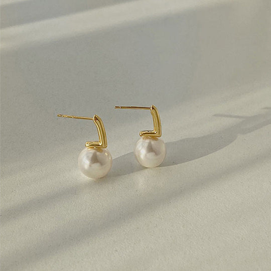 Celeste – Boucles d'oreilles pendantes avec perle