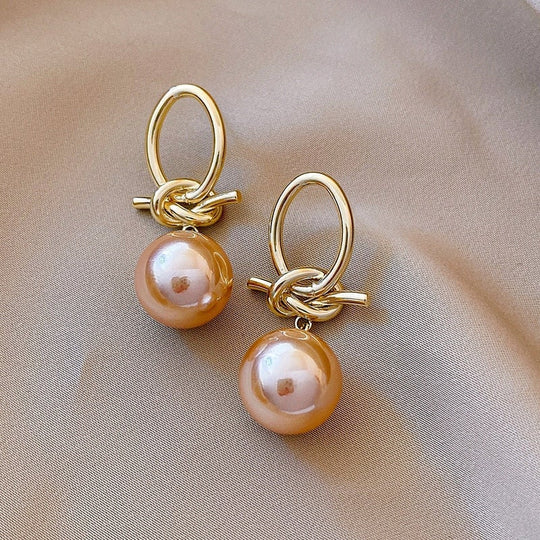 Kylie – Boucles d'oreilles perlées style vintage