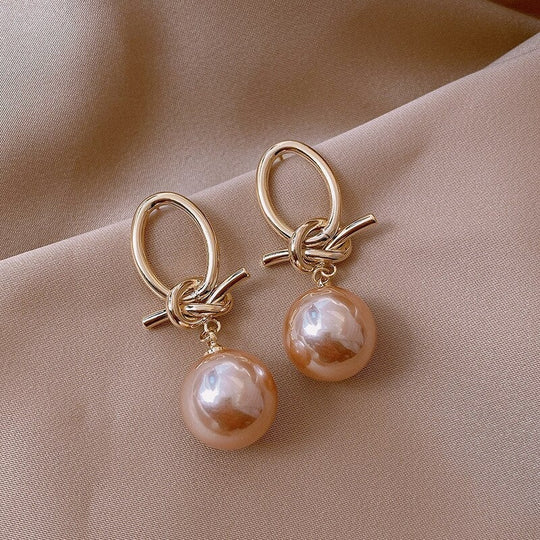 Kylie – Boucles d'oreilles perlées style vintage
