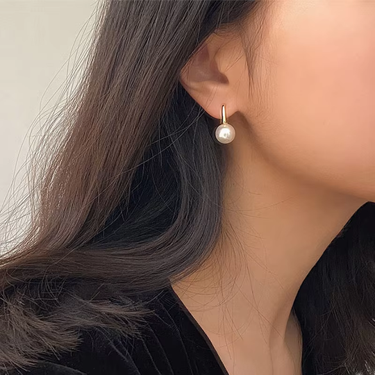 Celeste – Boucles d'oreilles pendantes avec perle