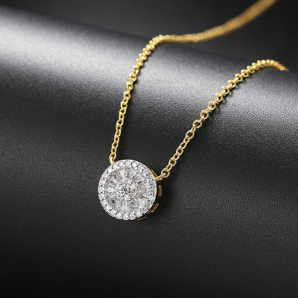 Collier Anne-Marie | Or avec zircone ronde