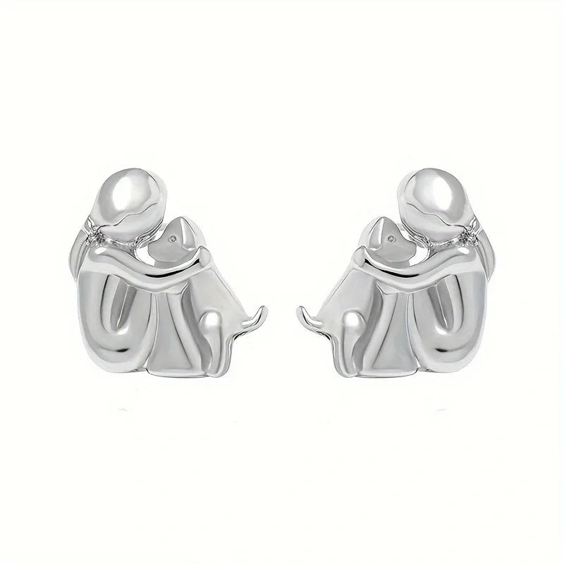 Boucles d'oreilles huggies bicolores en argent et or