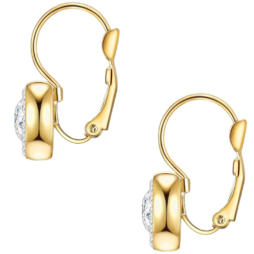 Eveline – Boucles d'oreilles vintage de luxe avec opale et détails dorés