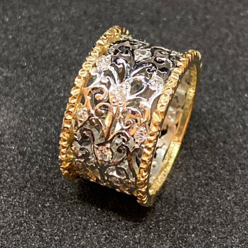 Zena – Bague vintage avec zircone