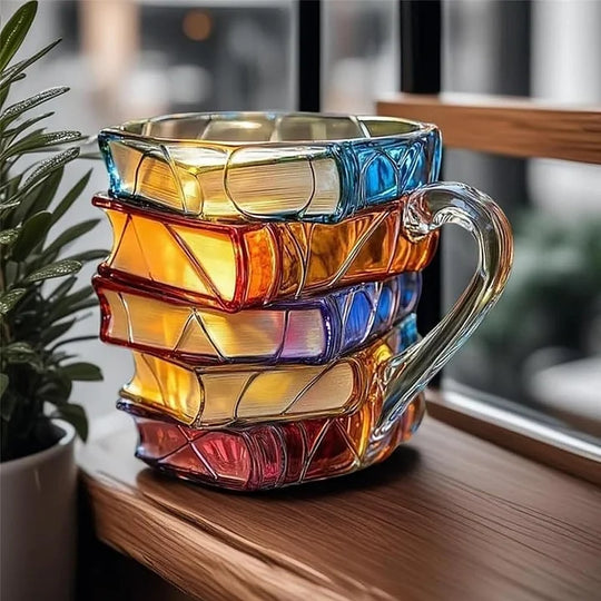 Mug 3D artisanal « Bonheur de lecture » – design original