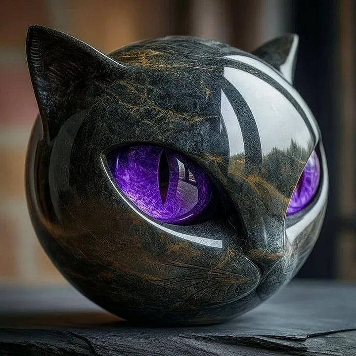 Mysthéra – Sculpture de chat envoûtante