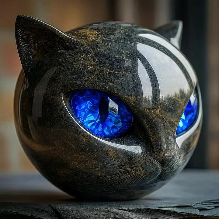 Mysthéra – Sculpture de chat envoûtante