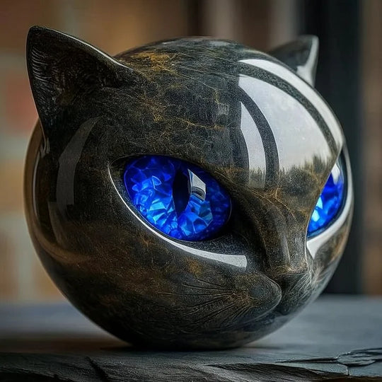 Mysthéra – Sculpture de chat envoûtante