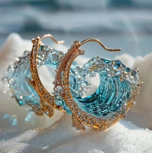 Boucles d'oreilles « La promesse de la mer »