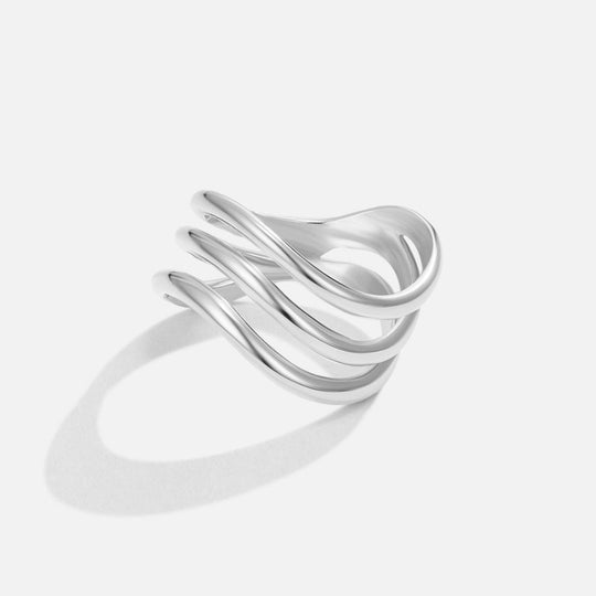 Layer – Bague en argent superposée