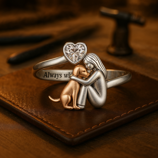 Bague ajustable « Toujours dans mon cœur »